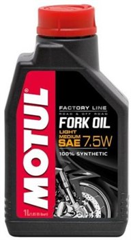 Вилочное масло MOTUL FORK OIL FACTORY LINE 7.5W 1 литр  105926 - фото 5984