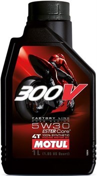 Масло MOTUL 300V 4T FACTORY LINE 5W30 1 литр  104108 - фото 5999