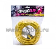 Трос для лебедки синтетический OffRoadTeam Basic 6 х 15м, с крюком