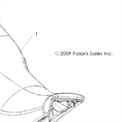 сиденье нижняя часть polaris 2684991-070